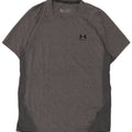 Camiseta masculina Under Armour Heat Gear grande poliéster cinza