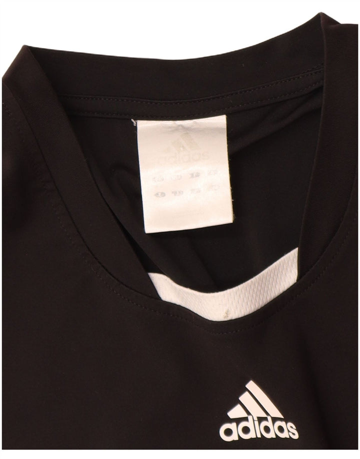 Adidas Mens Camiseta Top XL Preto Colorblock Poliéster