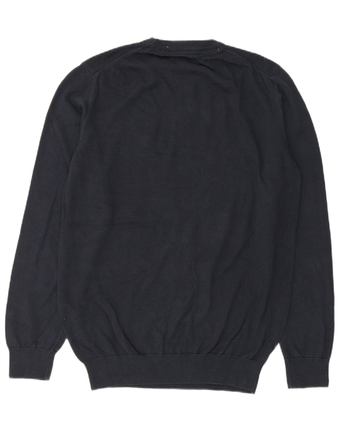 Suéter masculino Barbour com gola redonda, algodão azul marinho médio