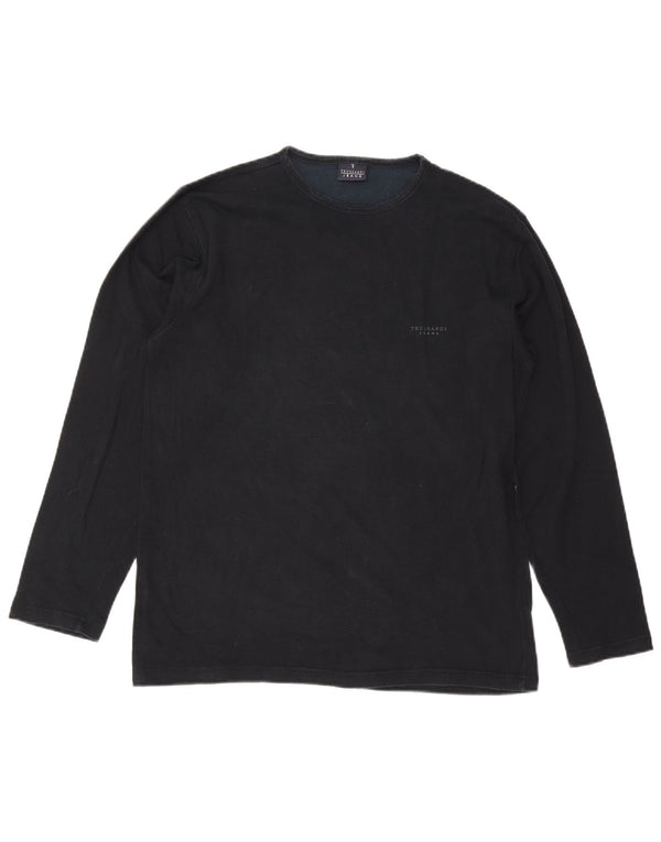 Trussardi Jeans Masculino Top Manga Longa 2XL Viscose Preta