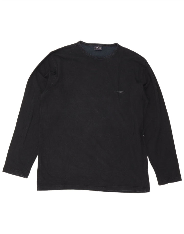 Trussardi Jeans Masculino Top Manga Longa 2XL Viscose Preta