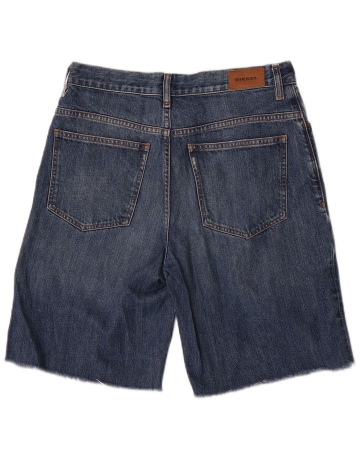 Shorts jeans masculino Diesel Widee desgastado W29 algodão azul pequeno