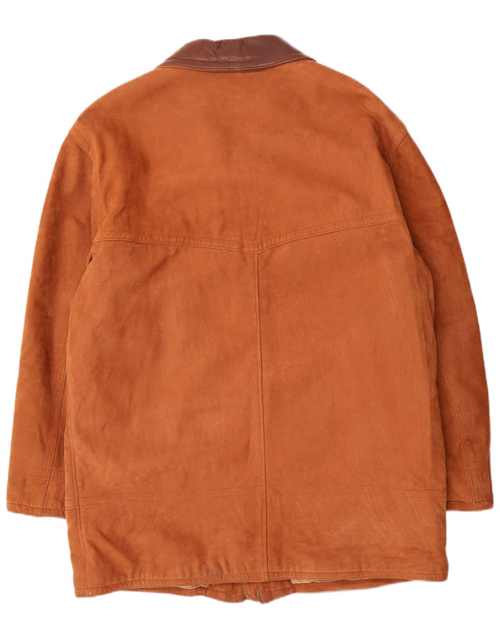 Jaqueta de couro masculina Pelle Moda IT 52 XL marrom