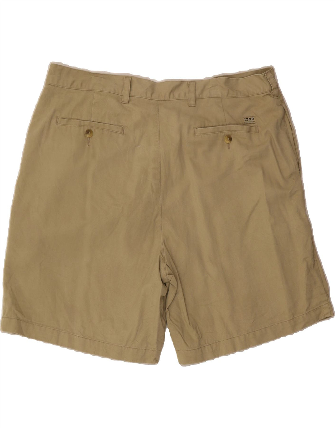 IZOD Mens Pegged Chino Shorts W38 XL Beige Cotton Vintage Izod and Second-Hand Izod from Messina Hembry 