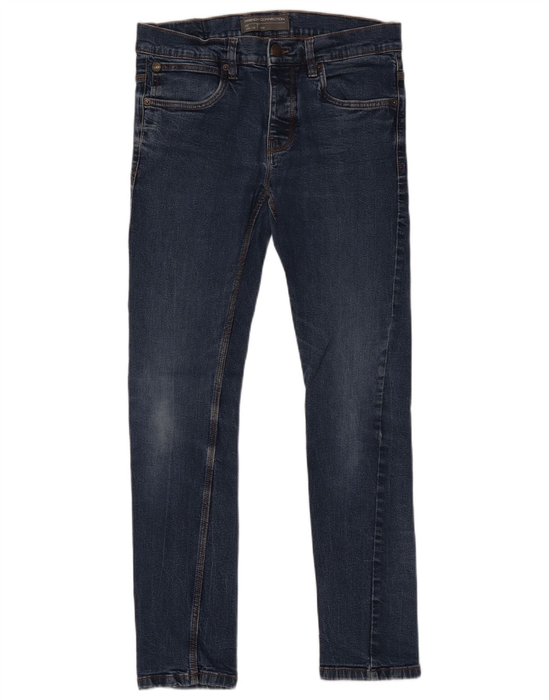 FRENCH CONNECTION Jeans feminino slim W32 L32 algodão azul