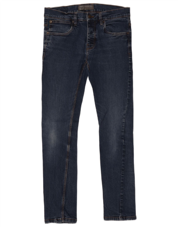 FRENCH CONNECTION Jeans feminino slim W32 L32 algodão azul