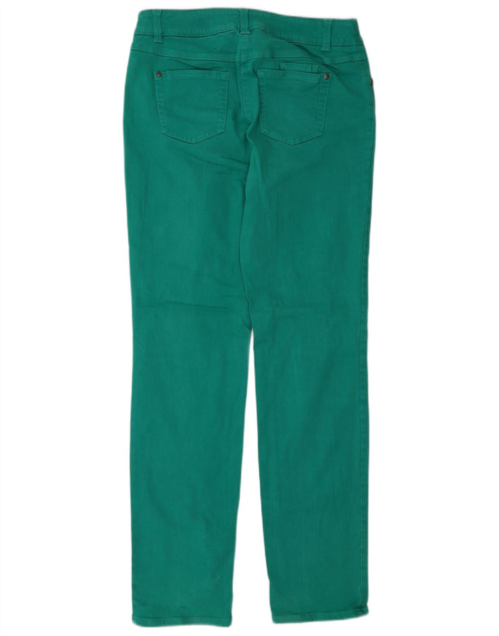 Roxy Jeans Slim Feminino Reino Unido 14 Grande W30 L30 Algodão Verde