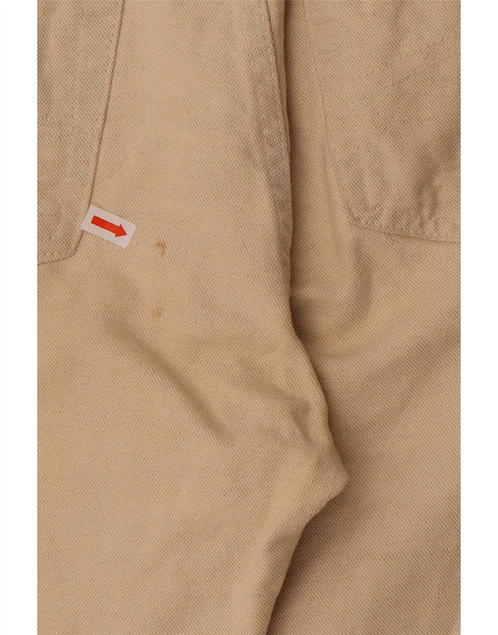 MARLBORO CLASSICS Calça masculina reta casual W30 L34 algodão bege