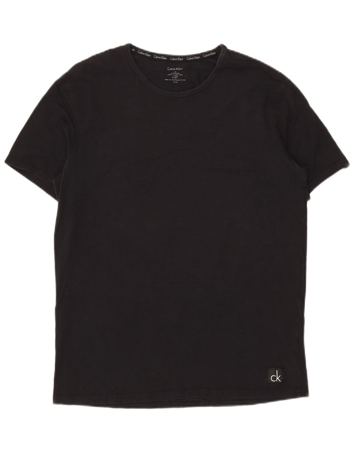 Camiseta masculina Calvin Klein grande algodão preto
