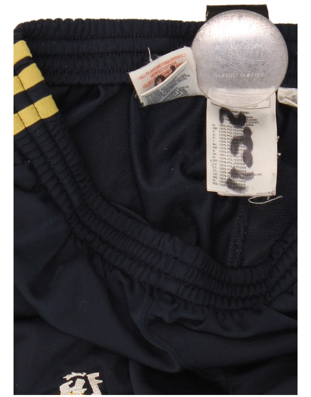 Calças de treino Adidas menino 11-12 anos azul marinho poliéster