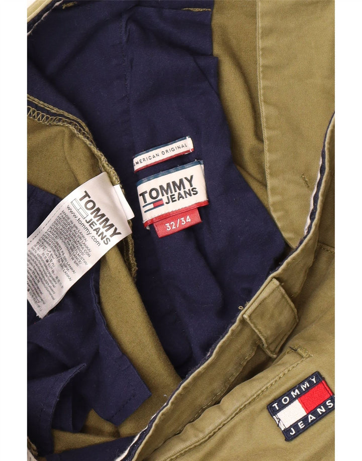 Calça Chino Masculina TOMMY HILFIGER W32 L34 Algodão Verde