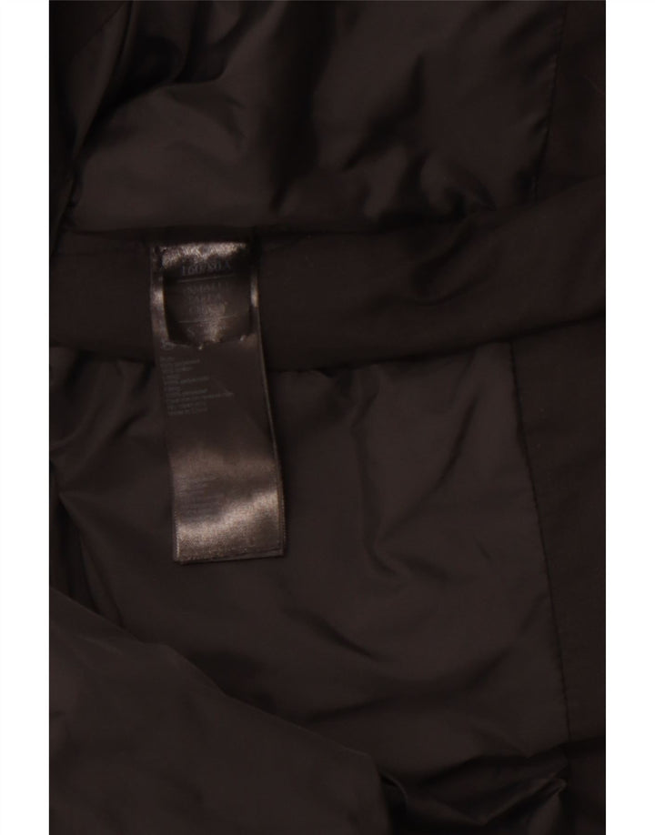 Jaqueta acolchoada com capuz feminina ALL SAINTS UK 10 poliéster preto pequeno
