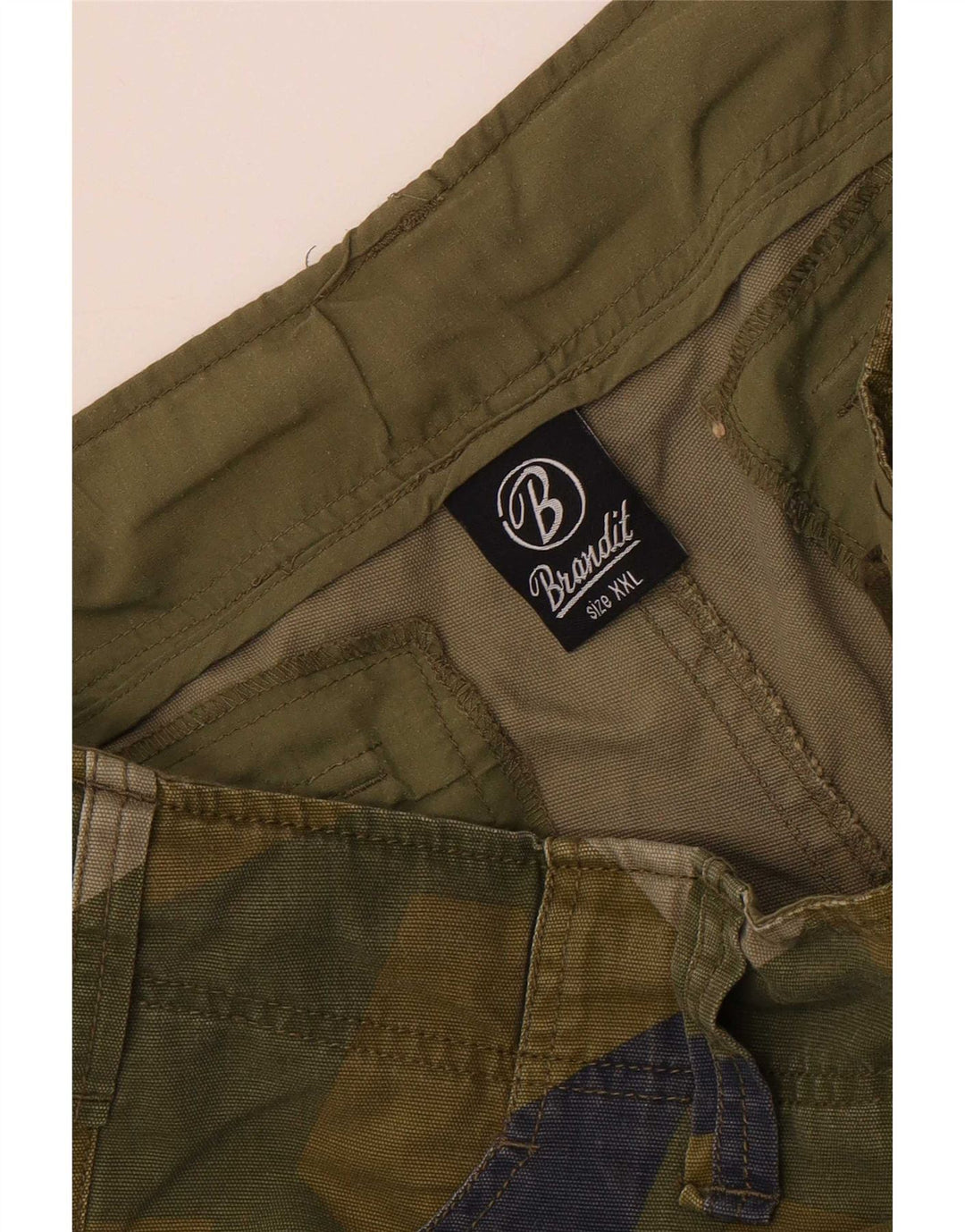 Shorts cargo masculino Brandit 2XL W36 camuflagem cáqui