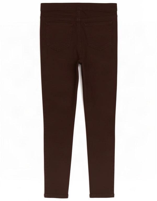 Marks & Spencer Womens Jegging Jeans UK 12 Médio W30 L27 Algodão Marrom