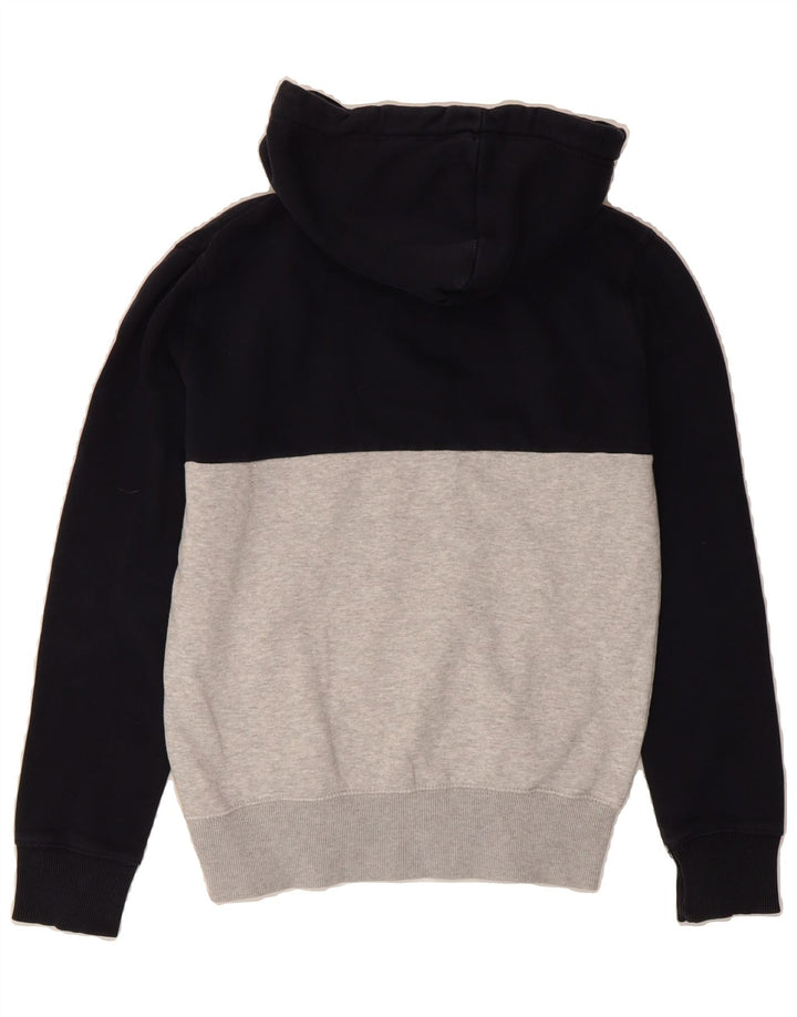 FRENCH CONNECTION Mens Hoodie Jumper Small Navy Blue Colourblock Cotton Vintage French Connection and Second-Hand French Connection from Messina Hembry 