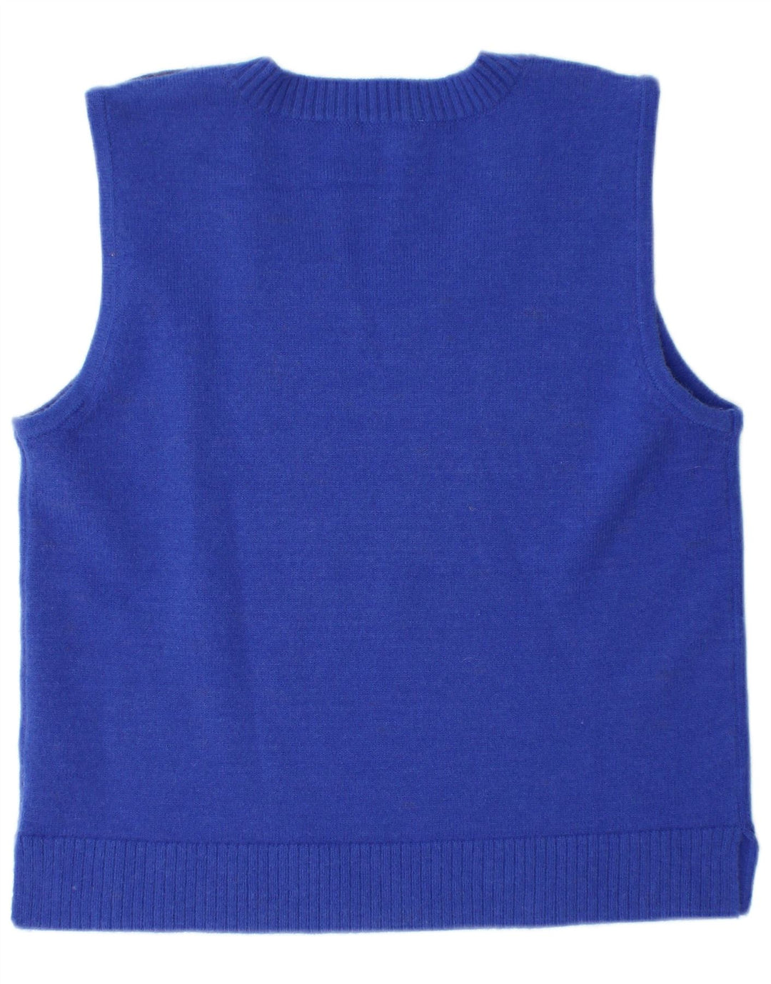 Monsoon Womens Vest Tank Top UK 14 Acrílico Azul Médio