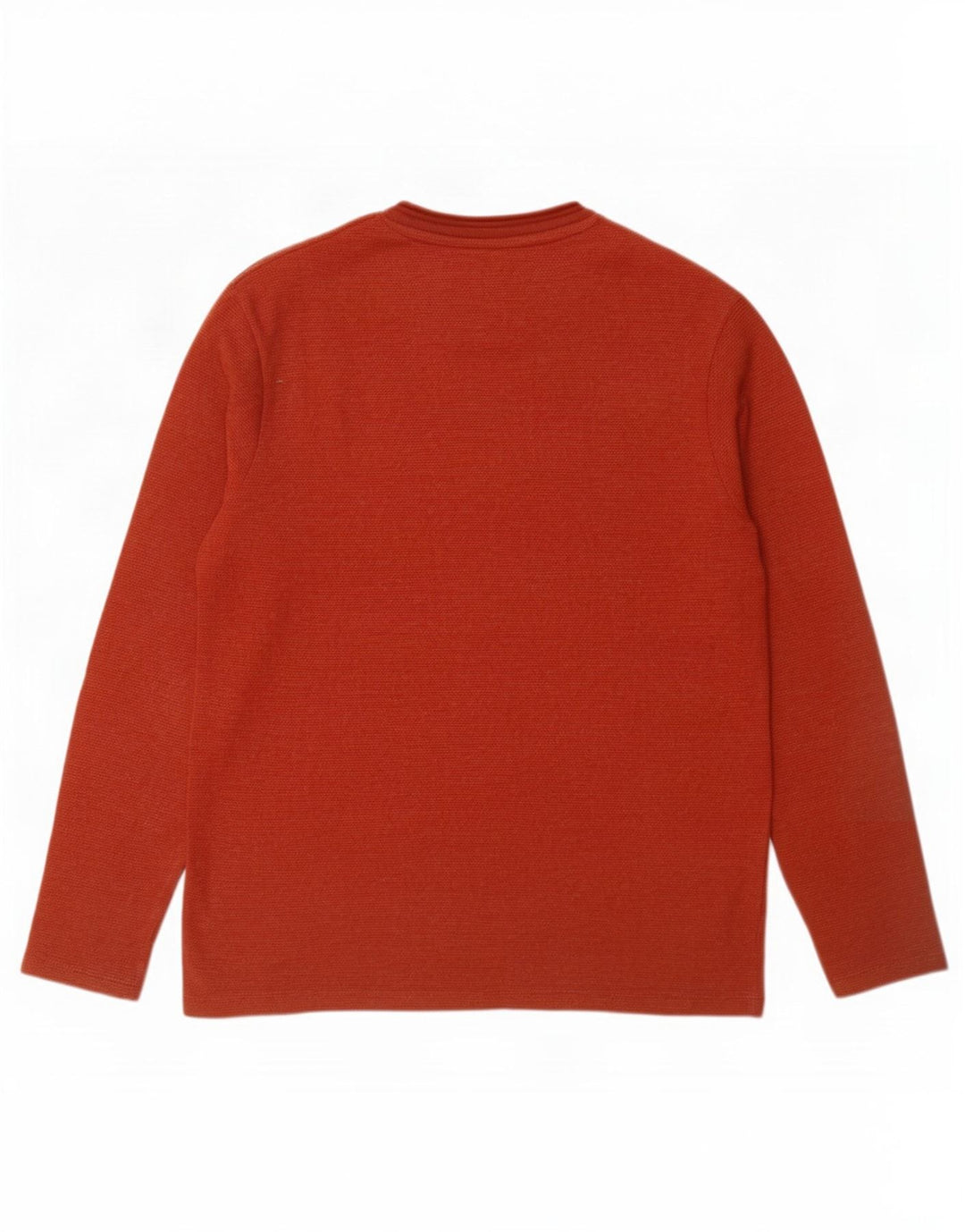 Zara Suéter masculino com gola redonda e algodão vermelho médio