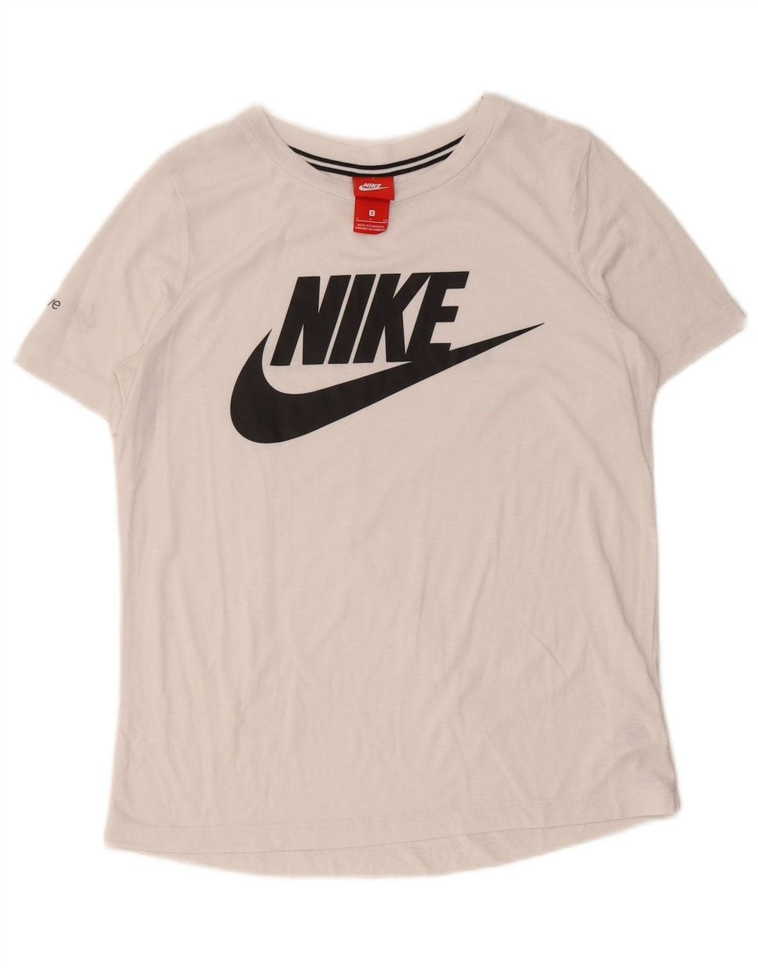 Camiseta Nike Feminina Graphic Top UK 10 Pequena Branca Poliéster