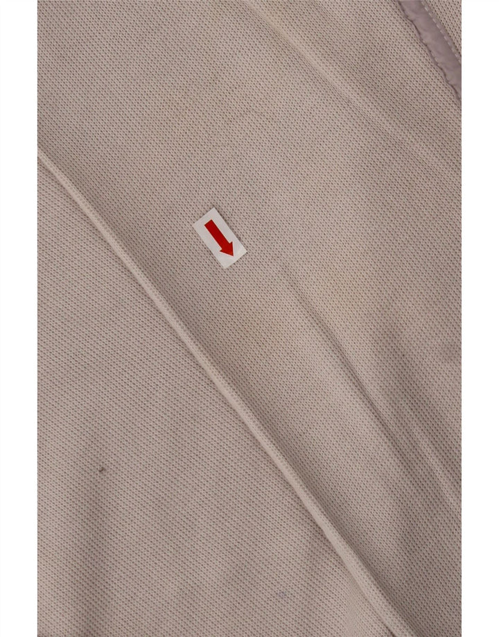 HUGO BOSS Top masculino de manga comprida XL off white algodão colorblock