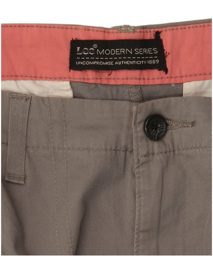 LEE Calça Chino Feminina Modern Series Bootcut W30 L30 Cinza