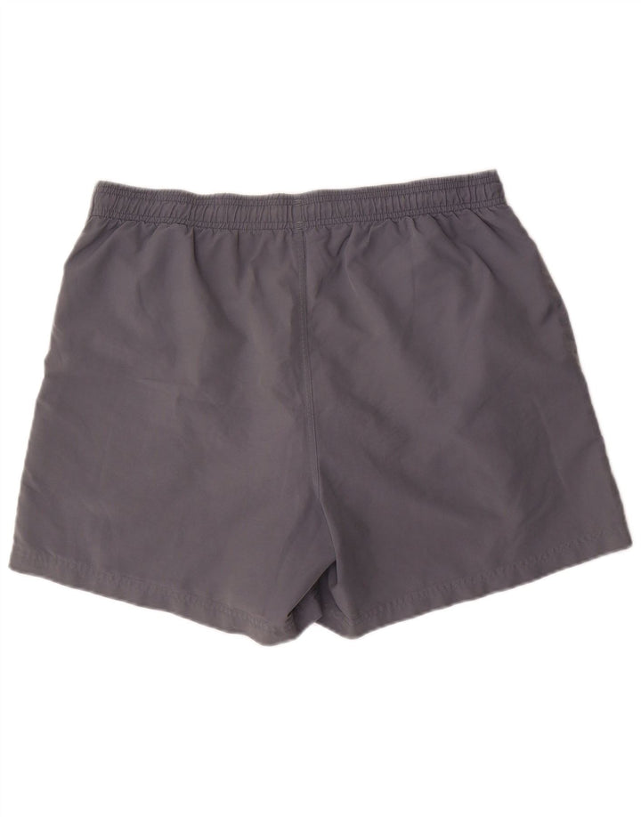 Shorts esportivos masculinos Adidas grande poliéster cinza