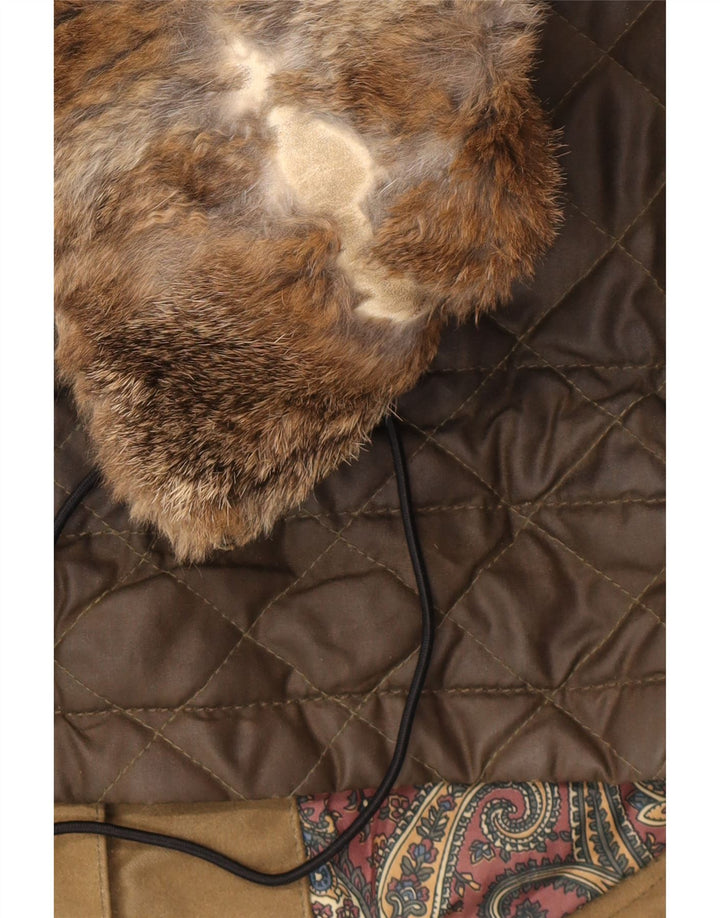 Jaqueta feminina de algodão encerado Belstaff IT 44 algodão cáqui médio