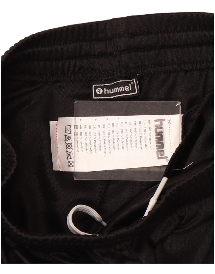 Calça de treino gráfico HUMMEL para meninos 14-15 anos poliéster preto