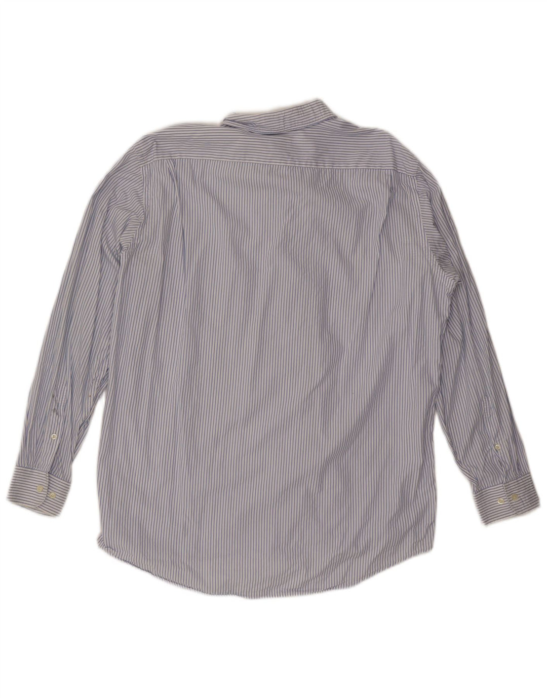 Camisa masculina LACOSTE tamanho 42 grande algodão listrado azul