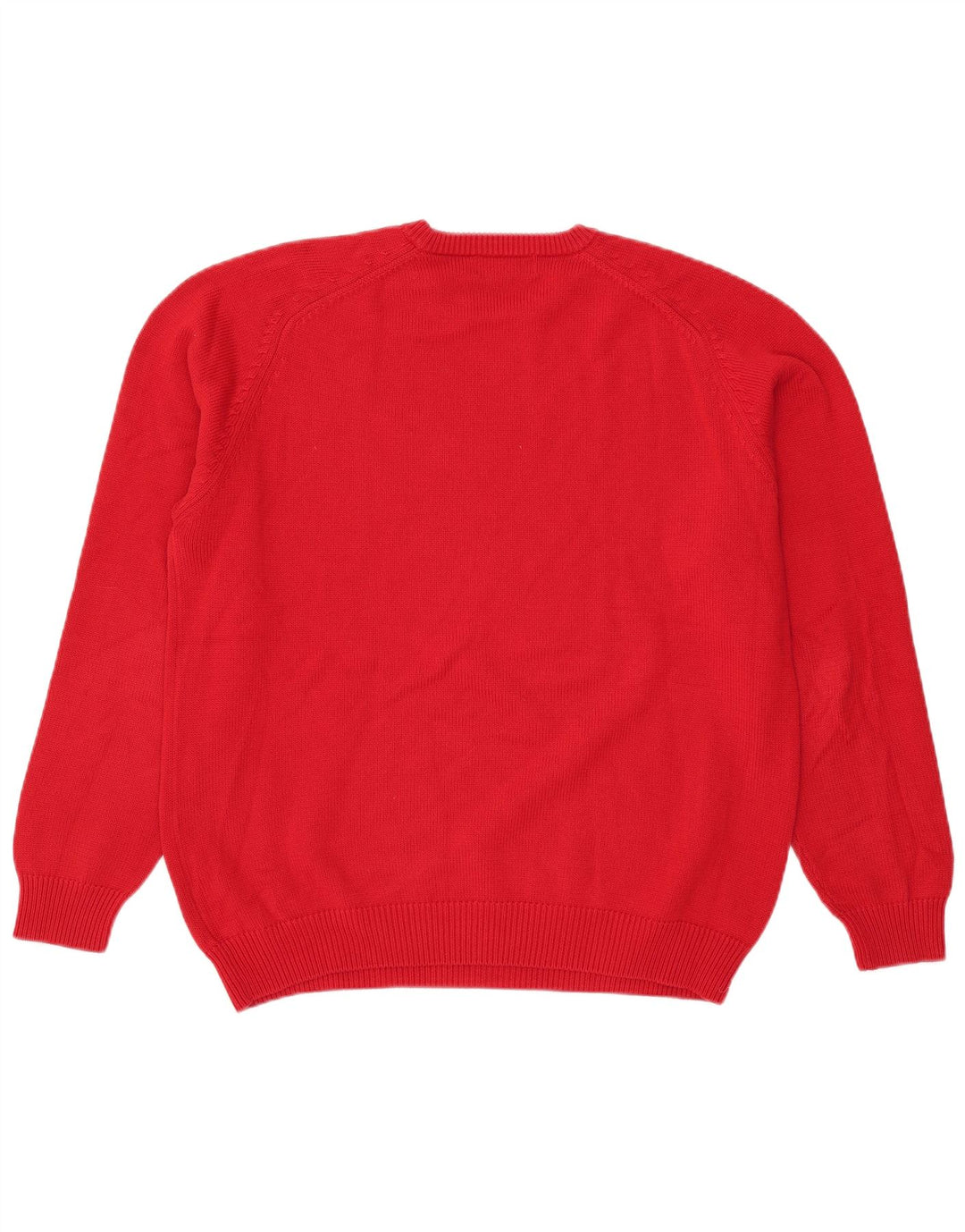 Suéter masculino Peter Fitch com gola redonda, grande algodão vermelho