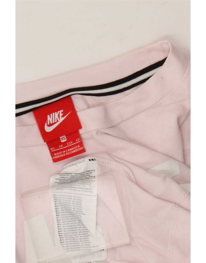 Camiseta Nike Feminina Graphic Top UK 6 XS Rosa Poliéster