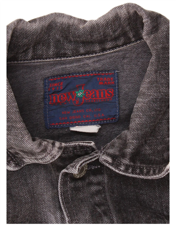 Jaqueta jeans feminina New Jeans UK 18 XL preta