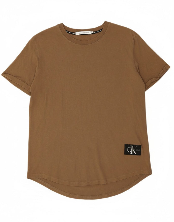 Camiseta masculina CALVIN KLEIN JEANS Top XL algodão marrom