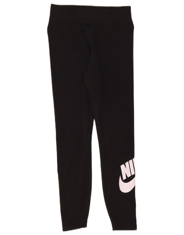 Leggings Nike Femininas Graphic UK 12 Médio Algodão Preto