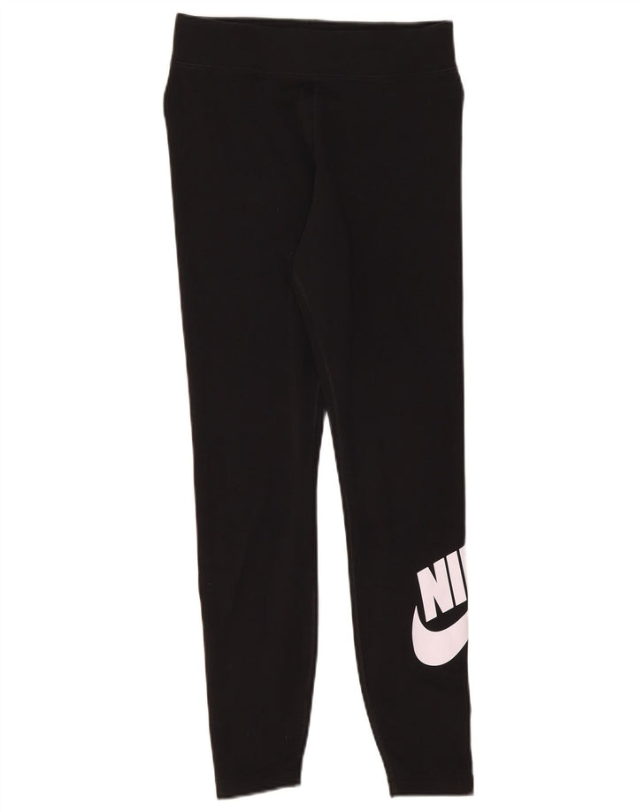 Leggings Nike Femininas Graphic UK 12 Médio Algodão Preto
