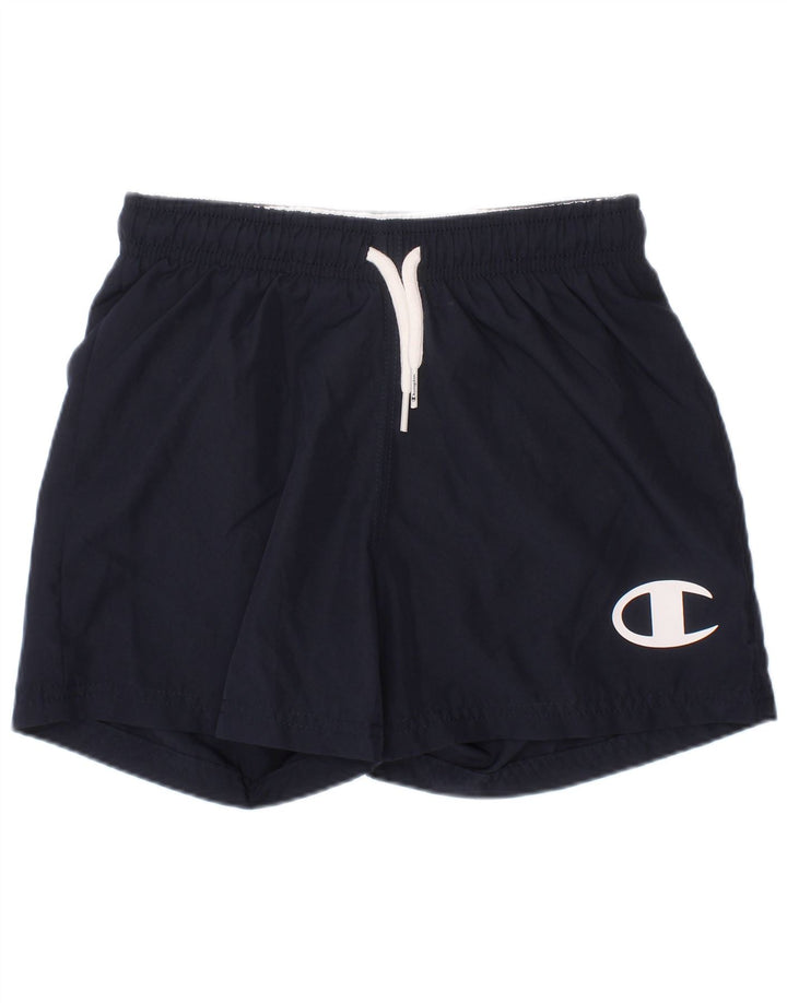 Shorts esportivos CHAMPION meninos 5-6 anos XS azul marinho poliéster