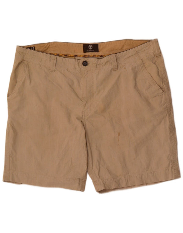 Timberland Mens Earthkeepers Chino Shorts W42 2XL Algodão Bege