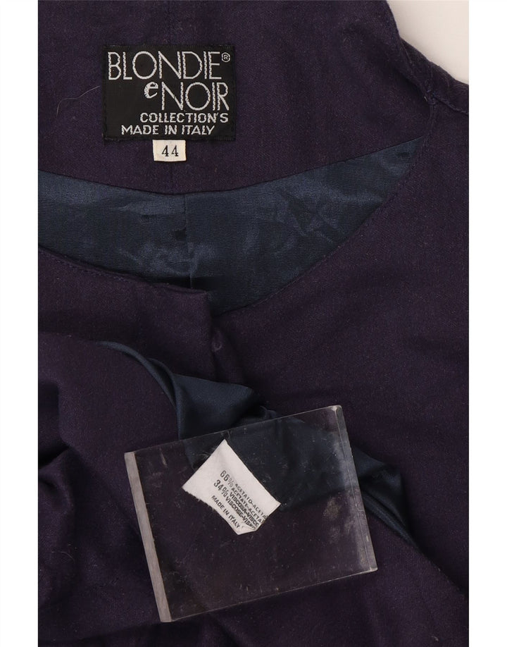 Jaqueta bomber feminina VINTAGE IT 44 acetato azul marinho médio