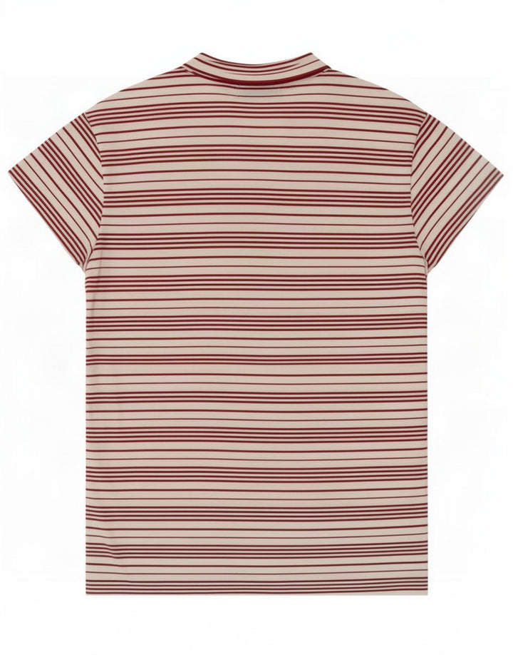 Camiseta feminina Sergio Tacchini Top IT 44 poliéster listrado branco médio