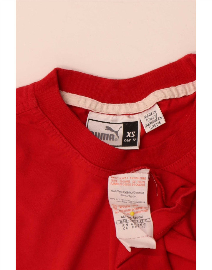 Puma Camiseta Masculina Graphic Top XS Algodão Vermelho