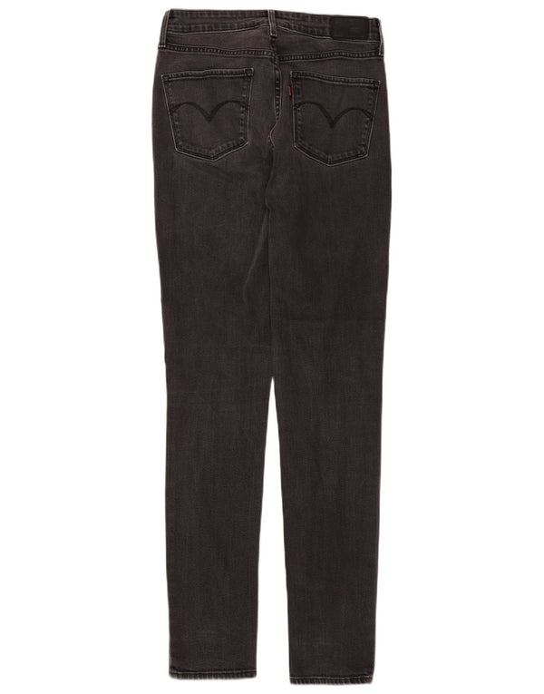 Jeans skinny de cintura alta feminino Levi's W27 L32 algodão cinza