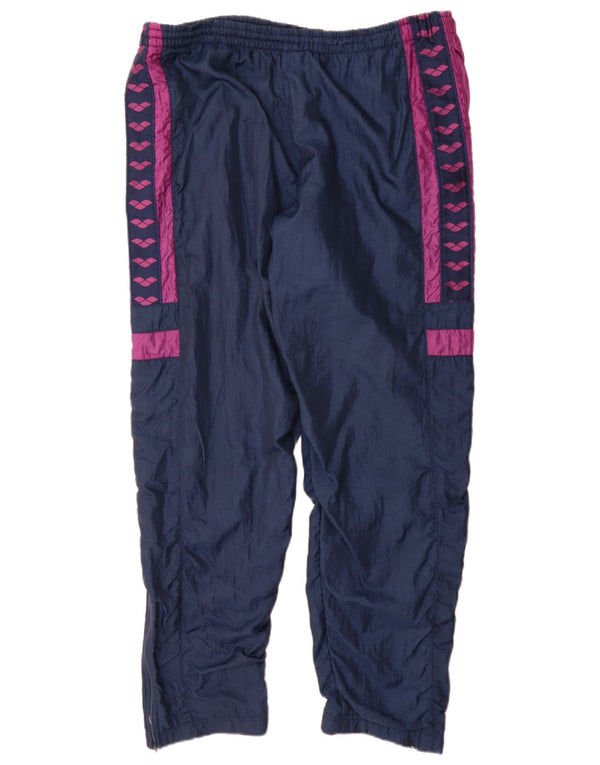 Arena Mens Graphic Calça de treino médio azul marinho Colourblock Sports