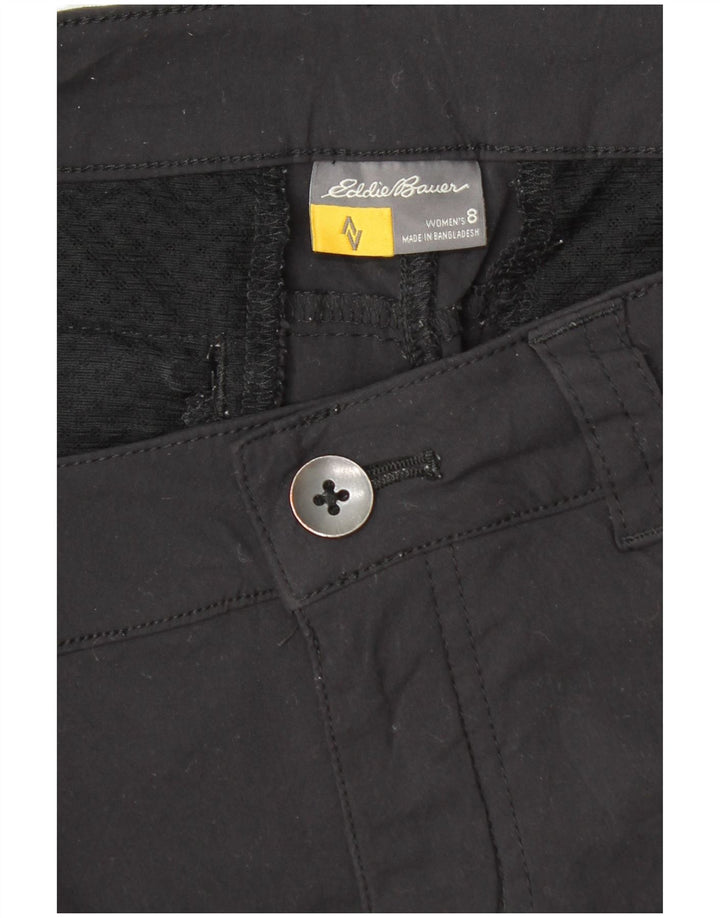Shorts casuais femininos Eddie Bauer US 8 médio W30 cinza