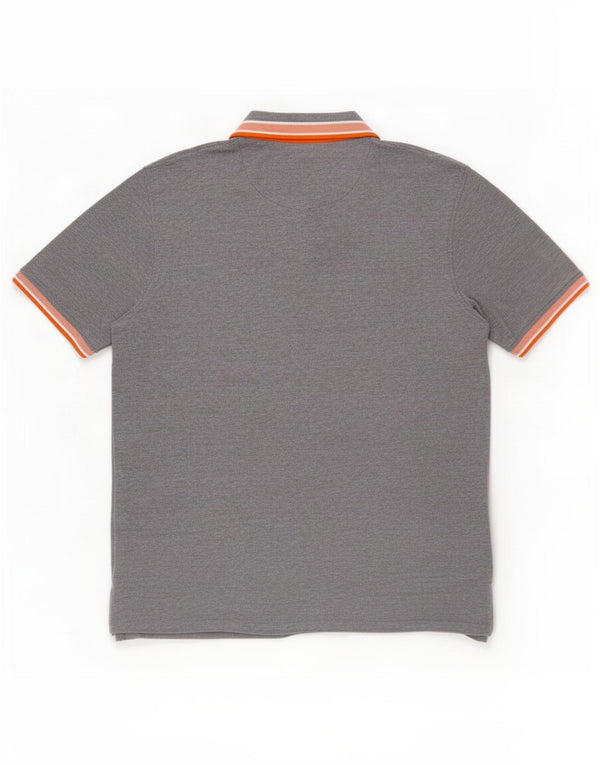 Camisa polo masculina Jack & Jones 2XL algodão cinza
