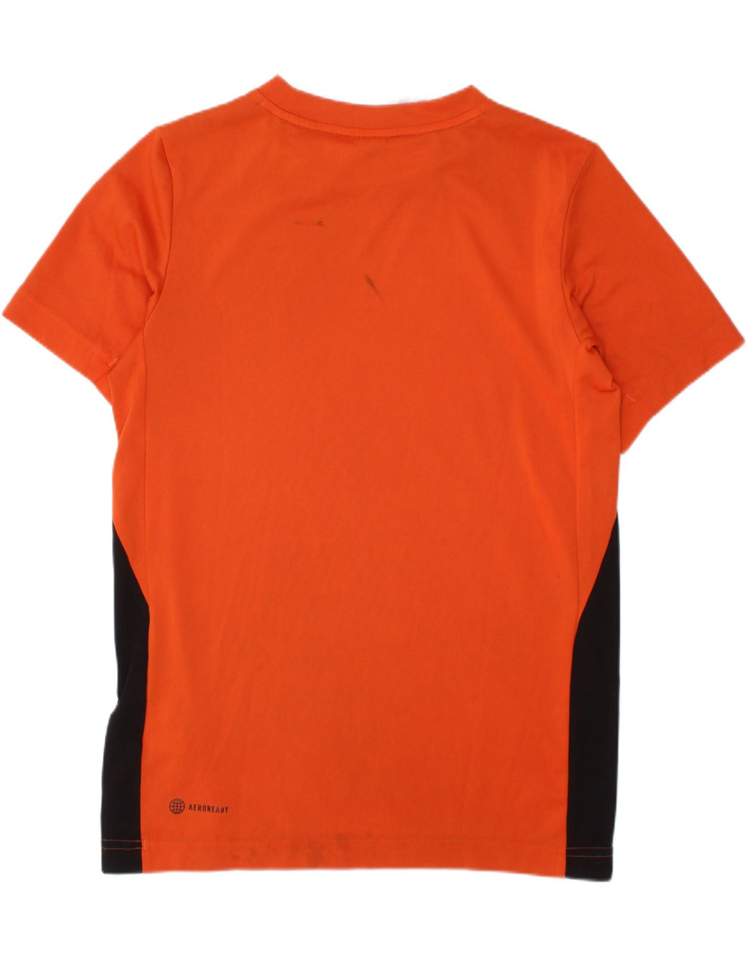 Camiseta Adidas Menino Aeroready Top 11-12 Anos Laranja Colorblock Poliéster