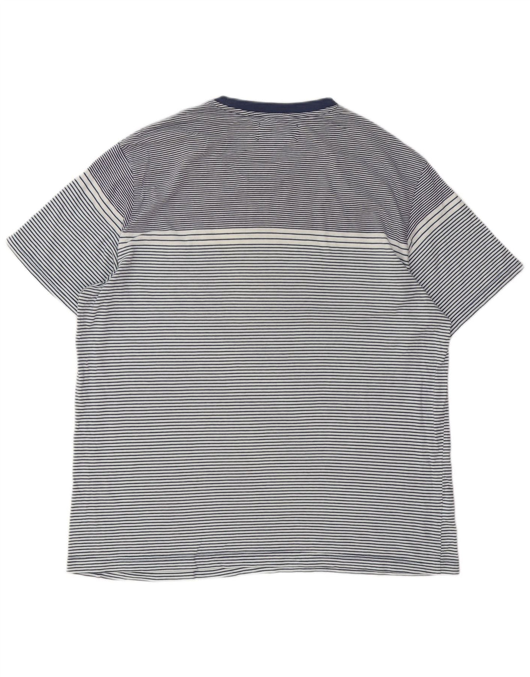 Camiseta masculina alta PENGUIN XL algodão listrado azul marinho