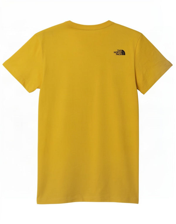 Camiseta feminina The North Face com estampa gráfica UK 10 pequeno algodão amarelo