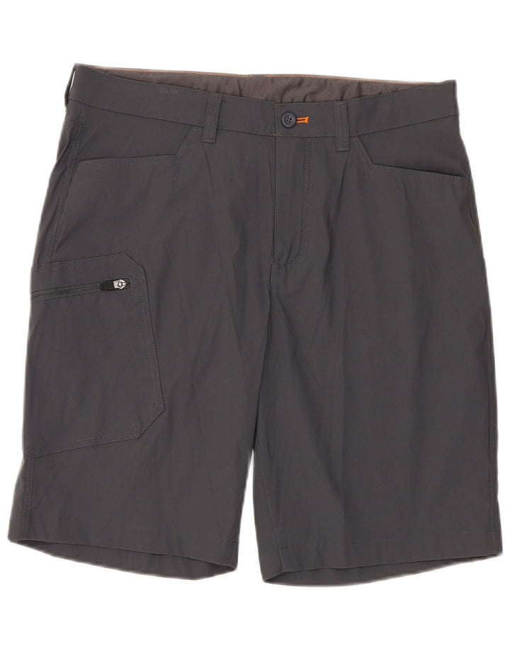 EDDIE BAUER Shorts cargo masculino W34 grande cinza nylon