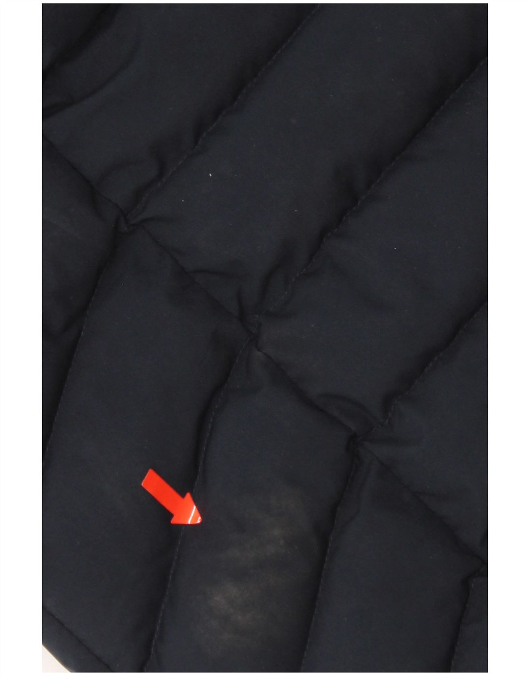 Casaco acolchoado com capuz feminino Superdry UK 10 pequeno poliéster azul marinho