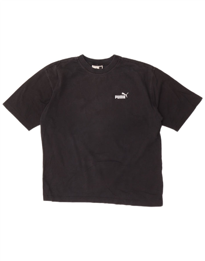 Puma Camiseta Masculina Top Médio Algodão Preto