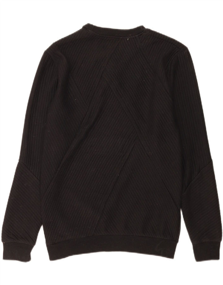 Zara Moletom Masculino Jumper Médio Algodão Preto
